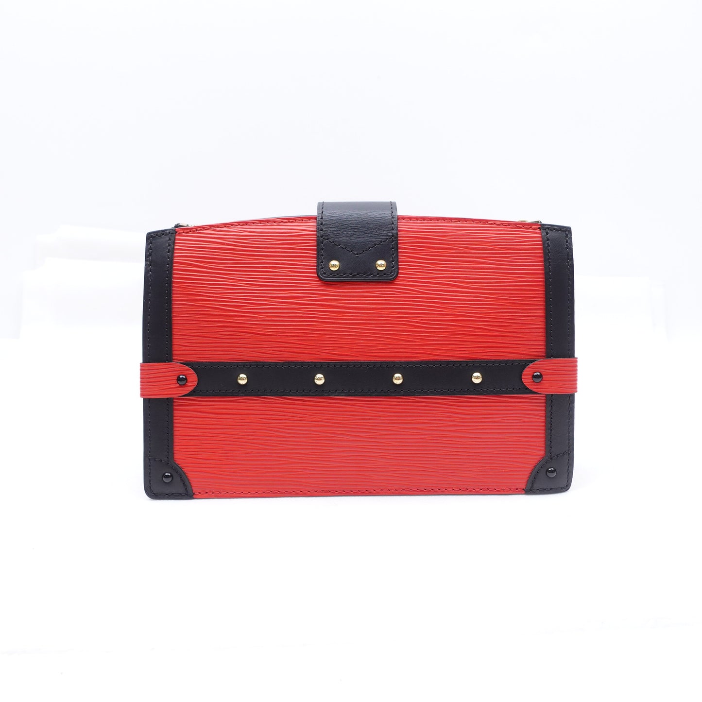 Pre-owned Louis Vuitton Trunk Clutch Red EPI Shoulder Bag