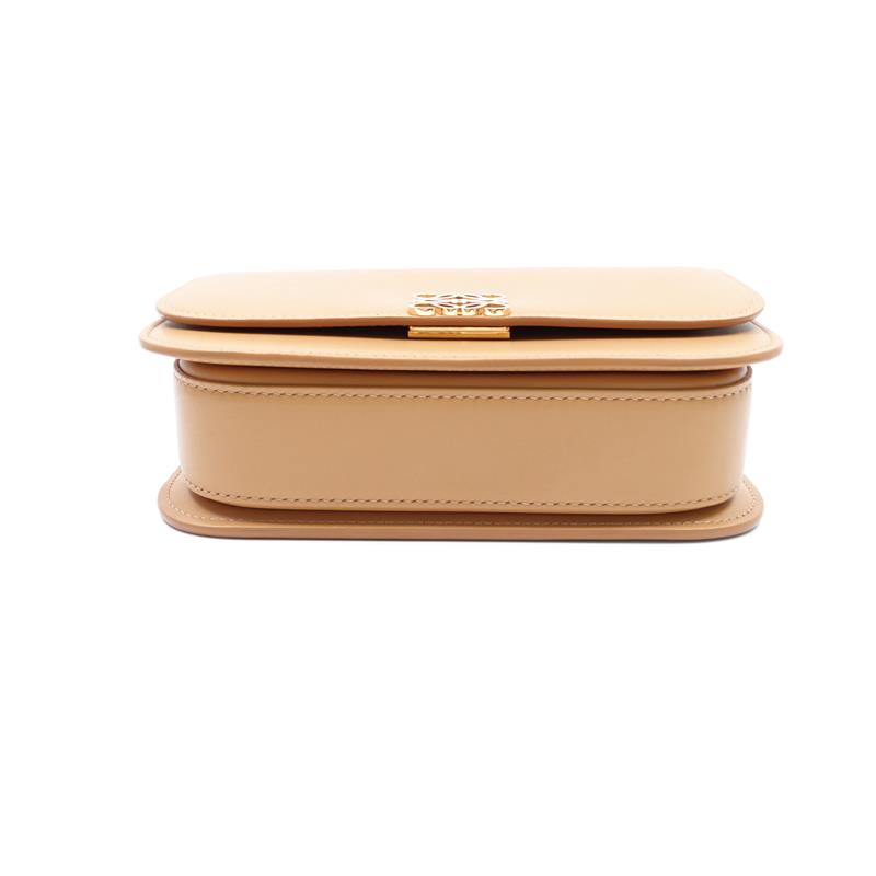 Loewe Goya Khaki Calfskin Shoulder Bag