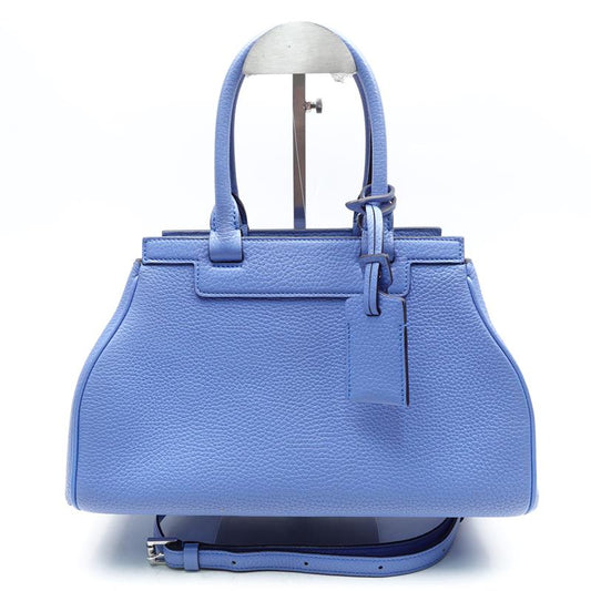Pre-owned Moynat Blue Calfskin Shoulder Bag