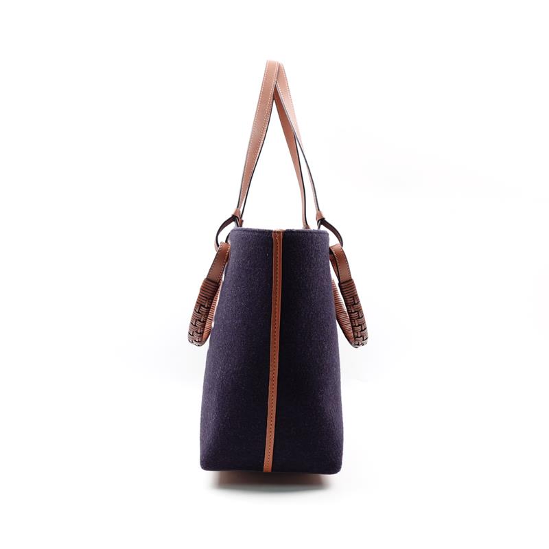 Pre-owned Loewe Anagram Black Canvas Tote