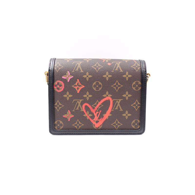 Pre-owned Louis Vuitton DAUPHINE Brown Monogram Calfskin Shoulder bag