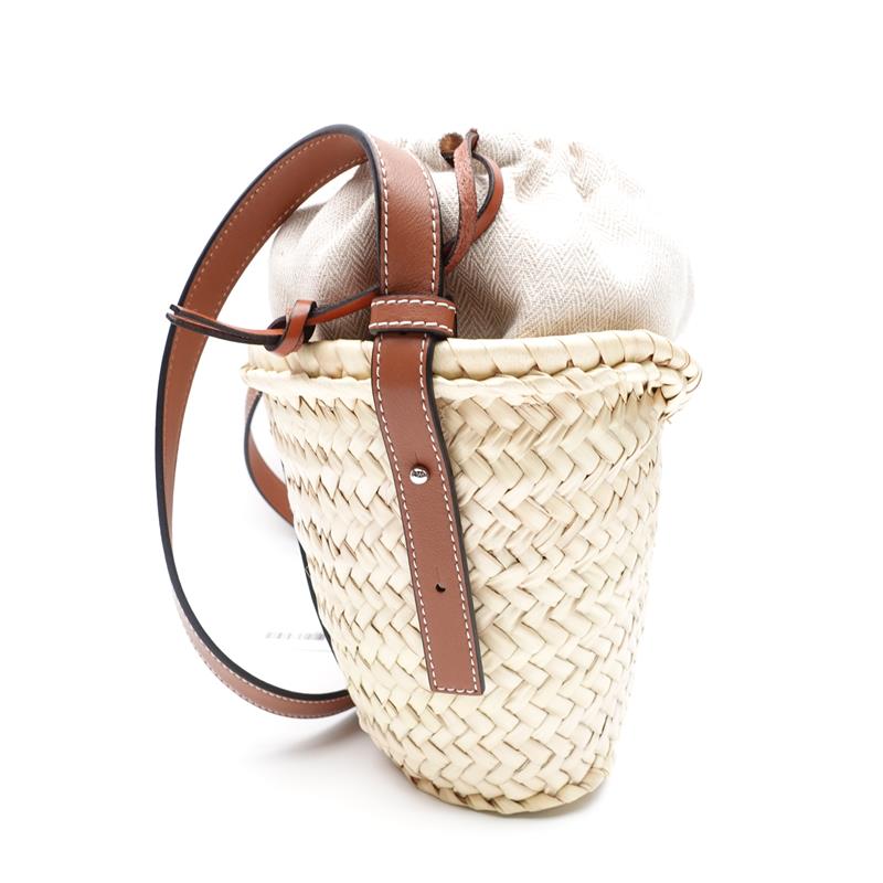 Pre-owned Loewe Straw Backet Shoulder Bag
