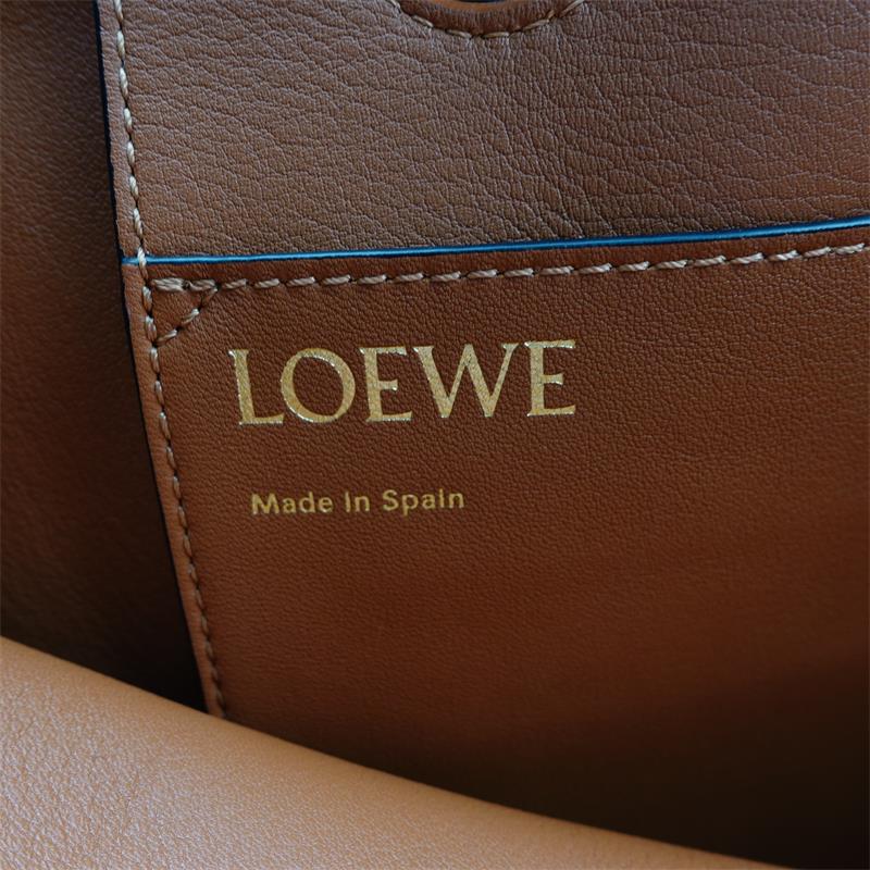 Pre-owned Loewe Anagram Black Canvas Tote