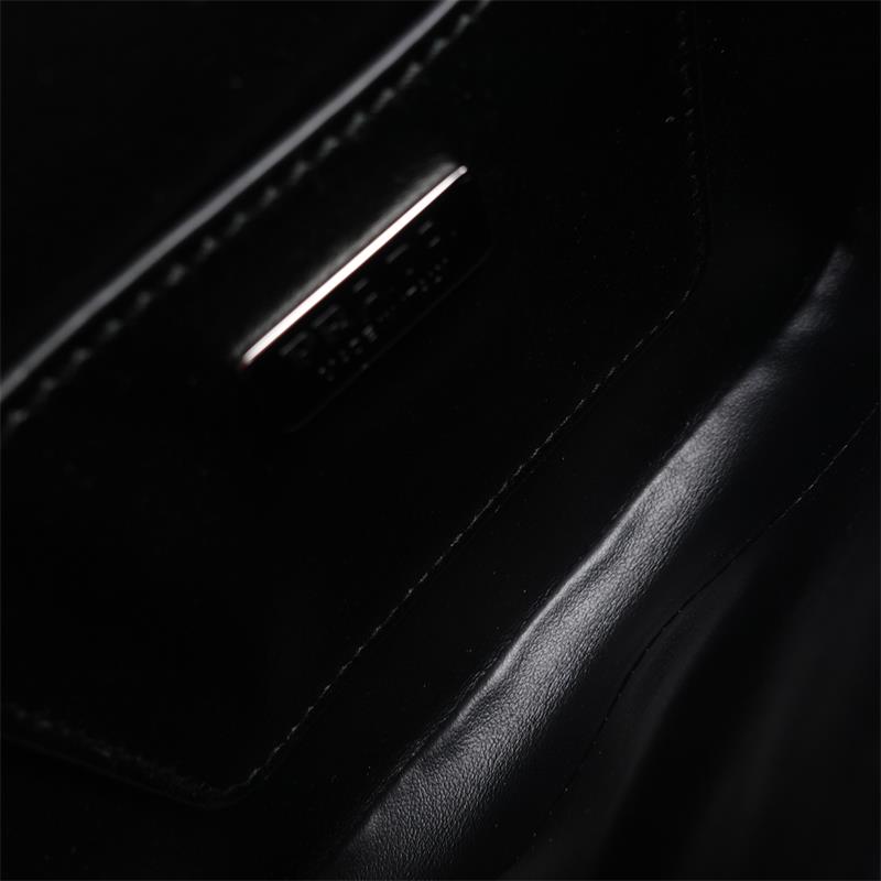 Pre-owned Prada Black Calfskin Glossy Crossbody Bag