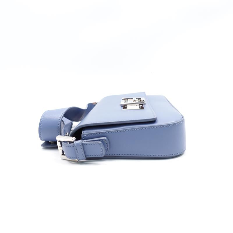 Pre-owned Fendi Blue Calfskin Shoulder Bag