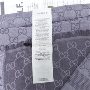 Pre-Owned Gucci Gray Square Wool Scarf