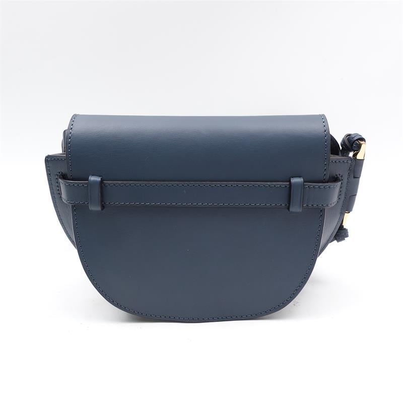 Pre-Owned Loewe Gate Mini Blue Calfskin Shoulder Bag