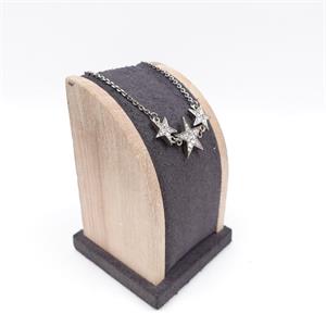 Pre-Owned Chanel Star Falling Diamond Silver Bracelet