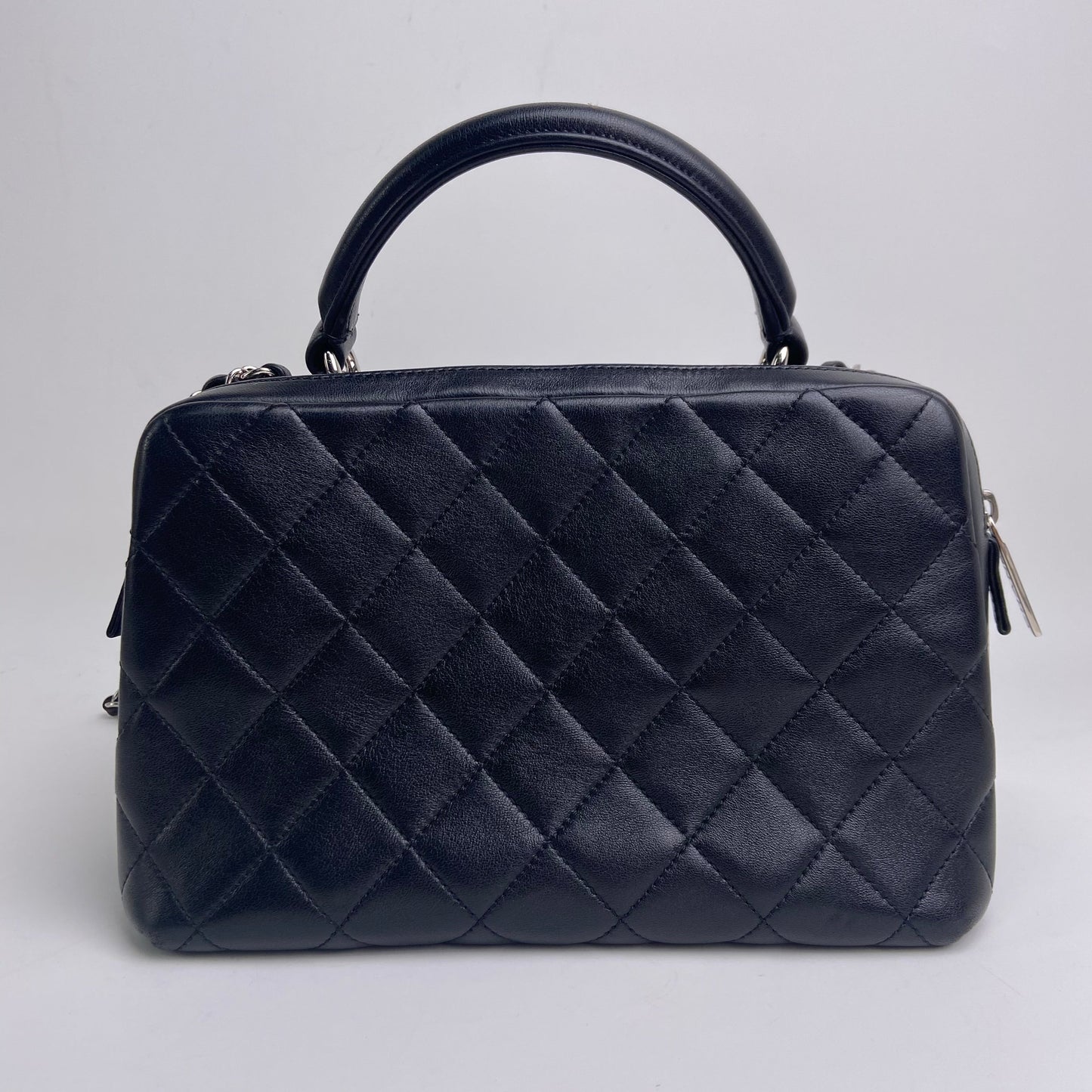Pre-owned CHANEL Calfskin Shoulder Bags Black Box Shoulder Bag