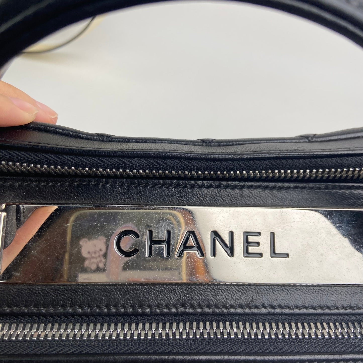 Pre-owned CHANEL Calfskin Shoulder Bags Black Box Shoulder Bag