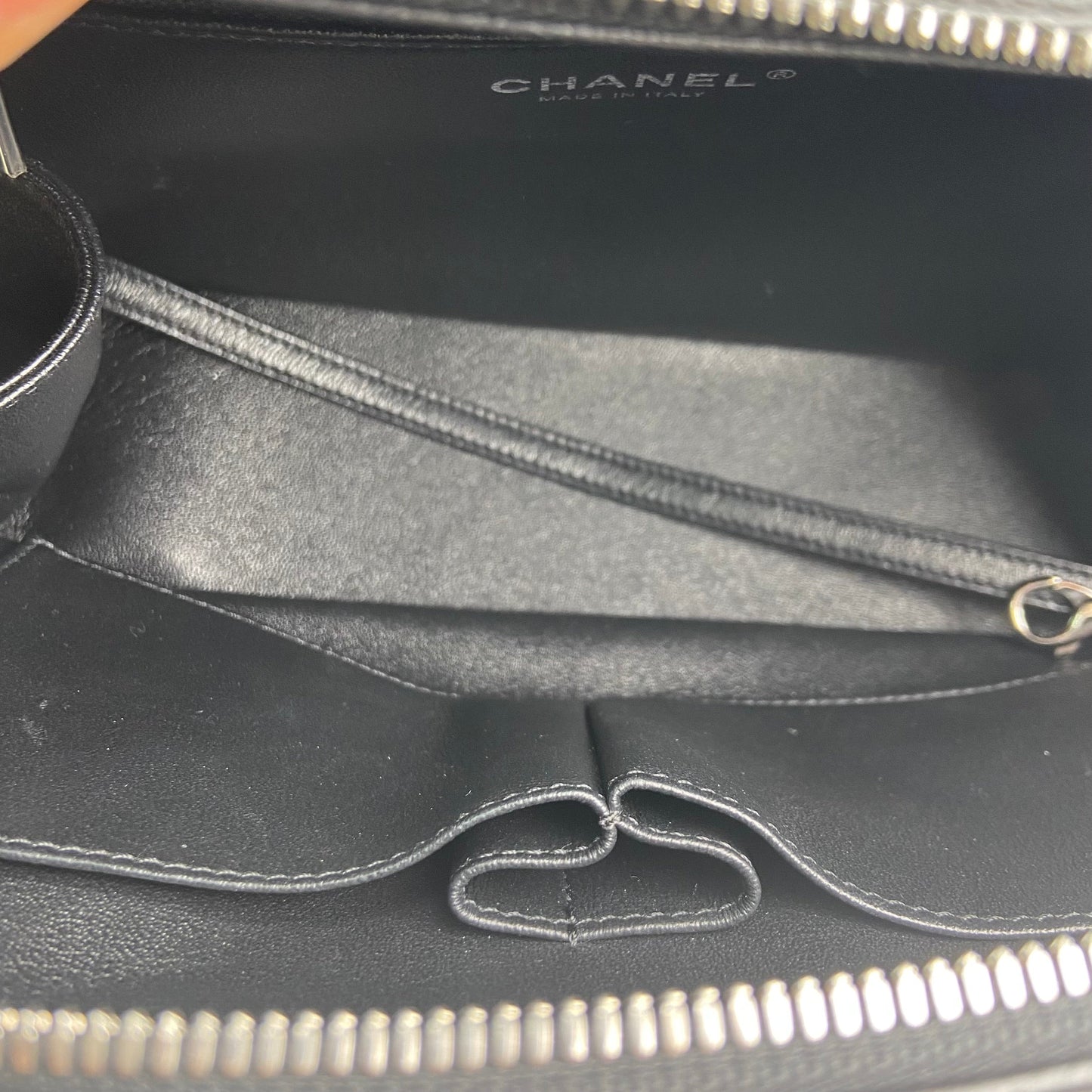 Pre-owned CHANEL Calfskin Shoulder Bags Black Box Shoulder Bag