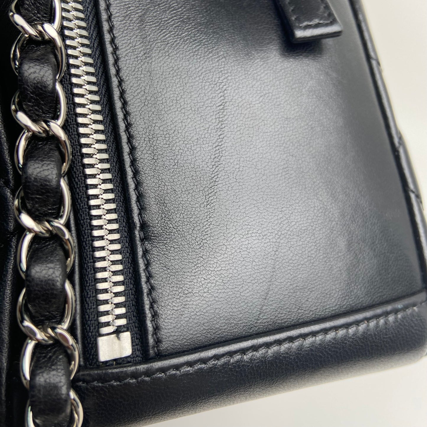 Pre-owned CHANEL Calfskin Shoulder Bags Black Box Shoulder Bag