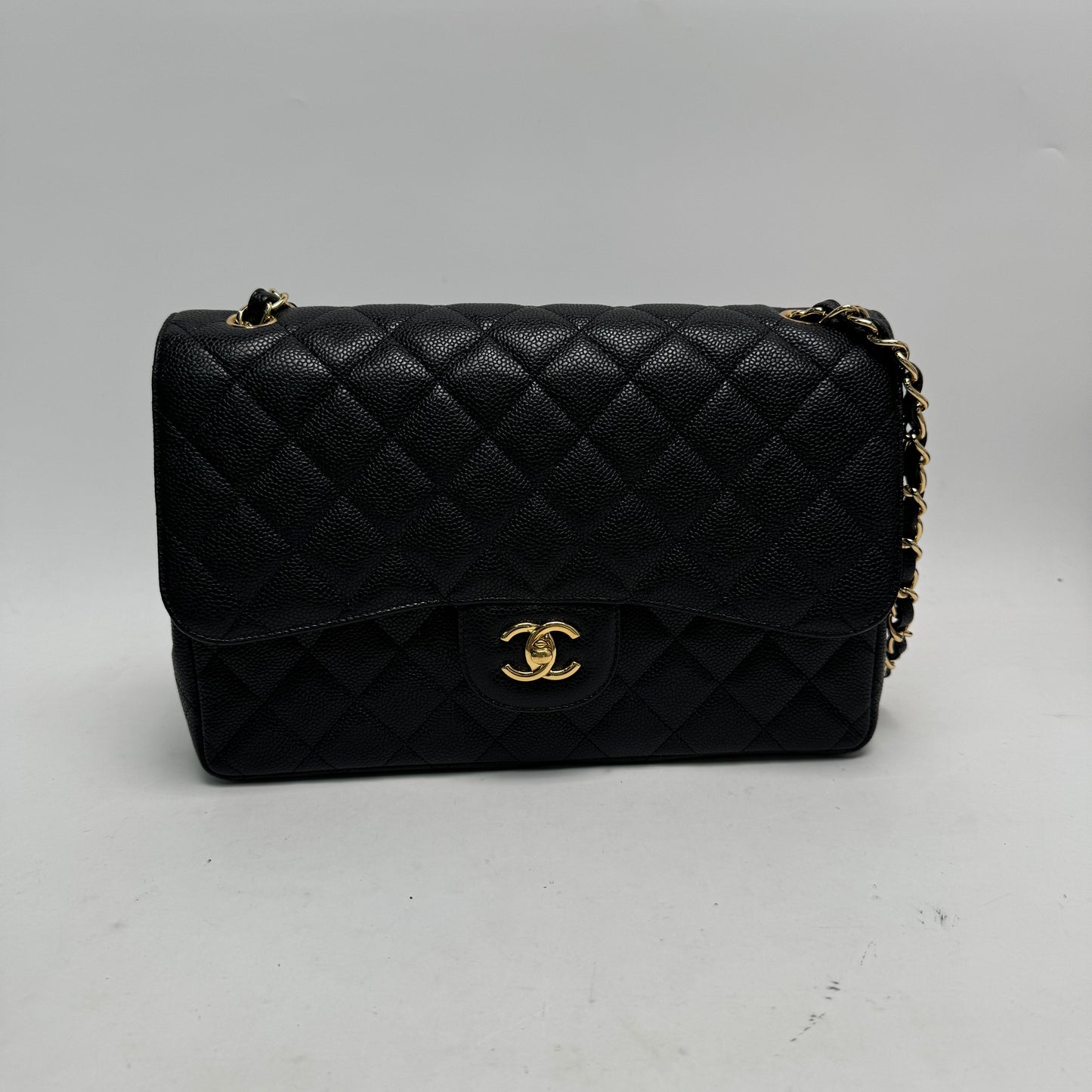 Pre-owned Chanel CF Black Calfskin Shoulder Bag