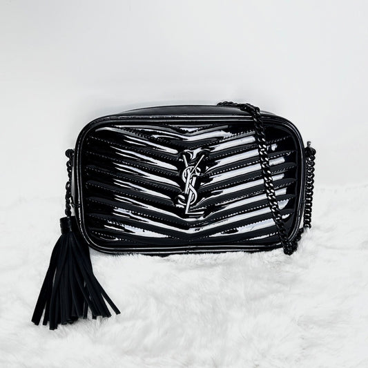Pre-owned Yves Saint Laurent Black Calfskin Shoulder Bag