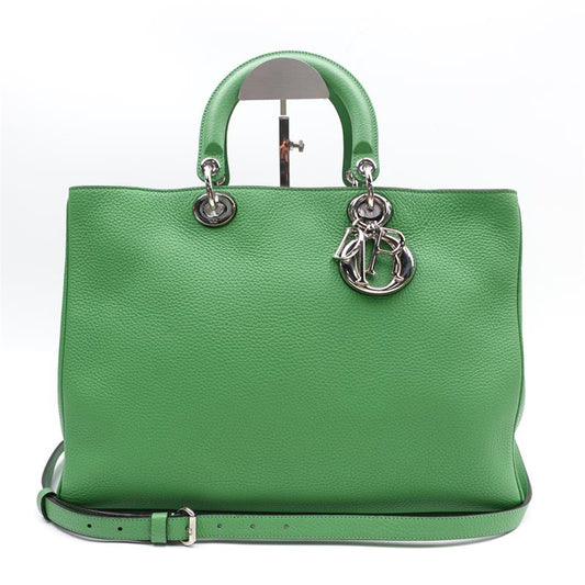 Pre-owned Dior Green Leather VIP Tote