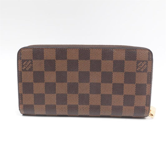 Pre-owned Louis Vuitton  Damier Ebene Canvas Clemence wallet