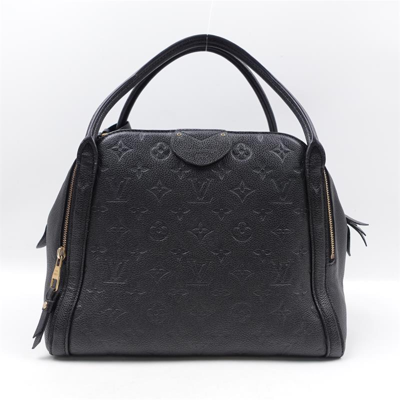 Pre-owned Louis Vuitton Marais Black Empreinte Leather Tote