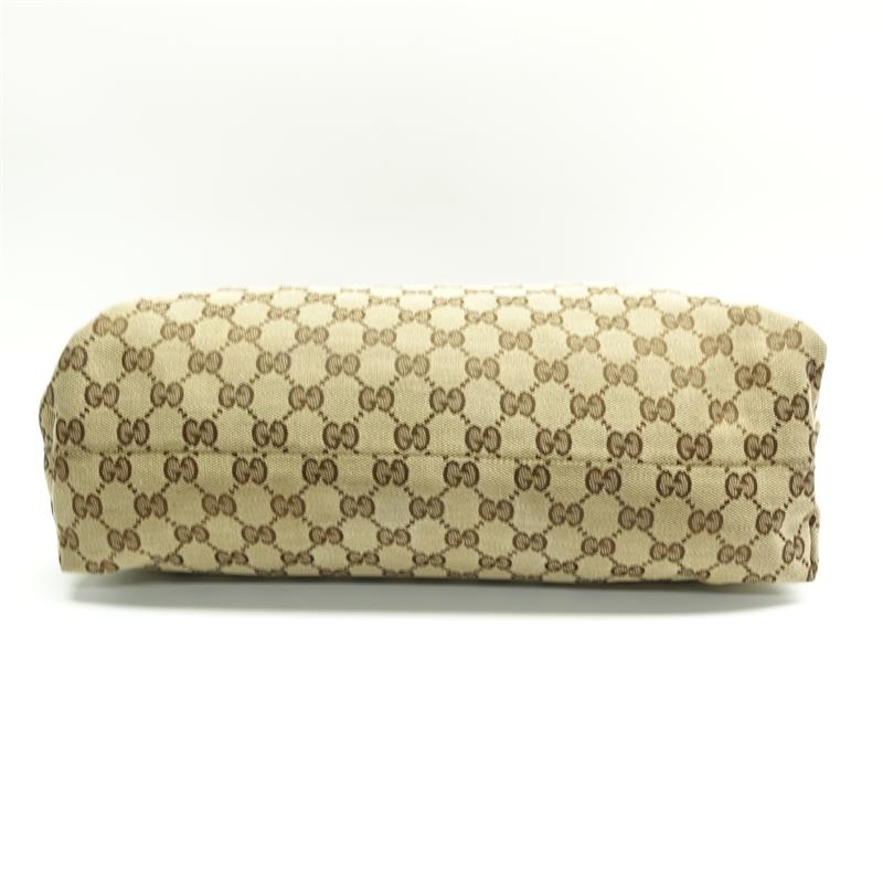 Pre-owned Gucci GG Beige Canvas Shoulder Bag