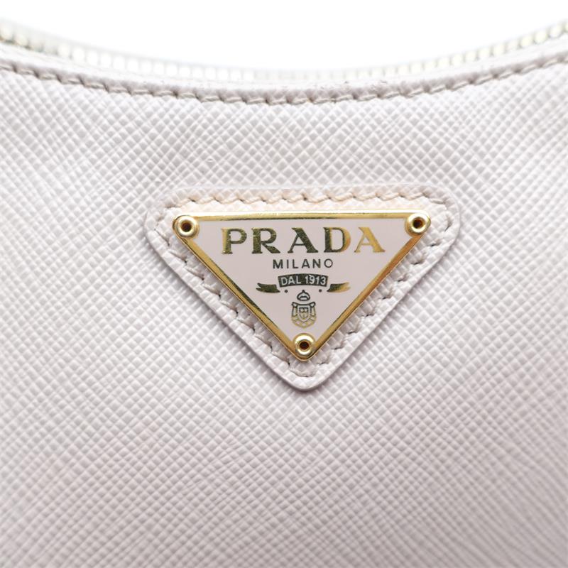 Pre-owned Prada Re-Edition Pink Saffiano Leather Hobo Bag