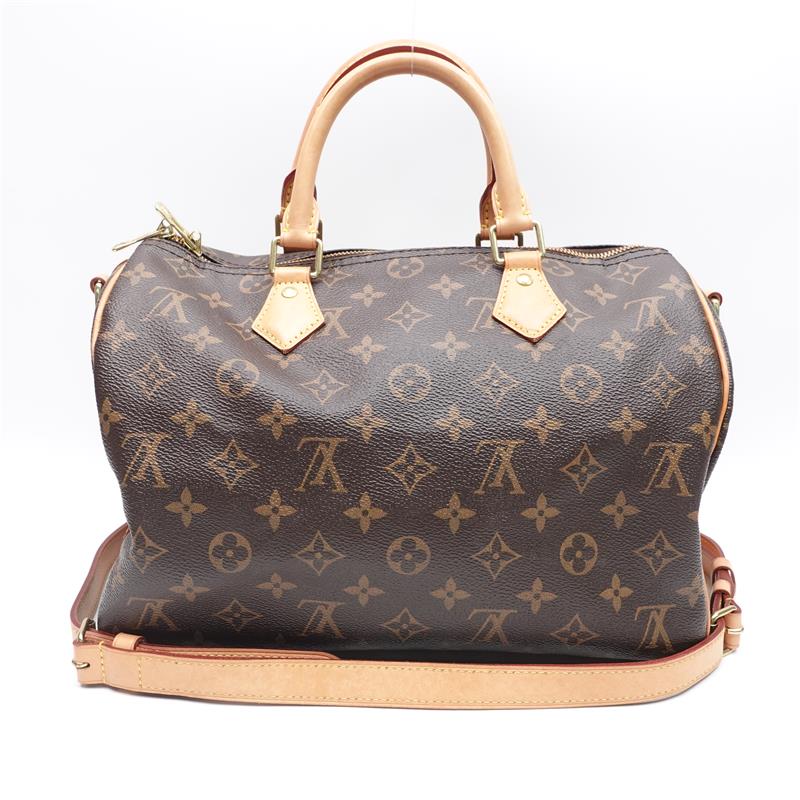 Pre-owned Louis Vuitton Speedy 30 Bandouliere Monogram Canvas Satchel