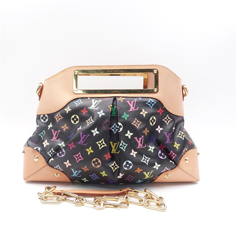 Pre-owned Louis Vuitton Canvas Shoulder Bags Judy Black Multicolor Shoulder Bag