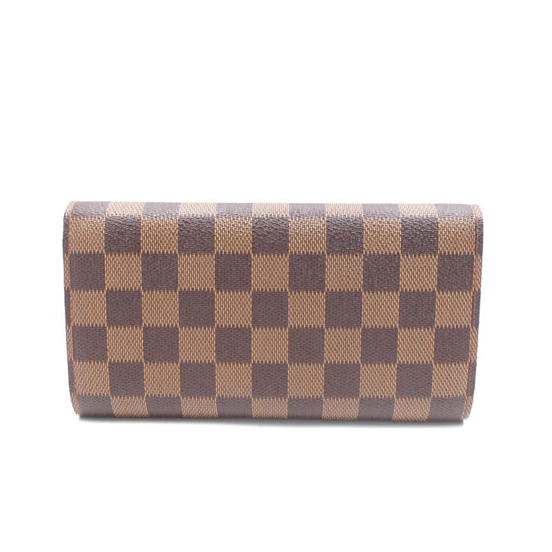 Pre-owned Louis Vuitton Micro Damier Ebene Coated Canvas Wallet