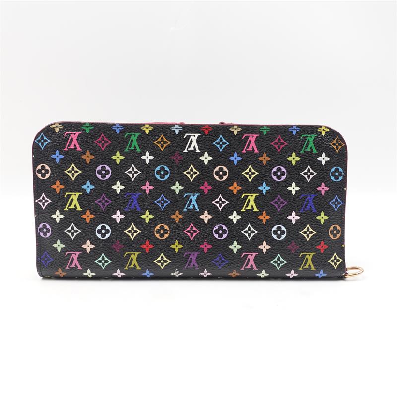 Pre-Owned Louis Vuitton Black Multicolor Monogram Canvas Wallet