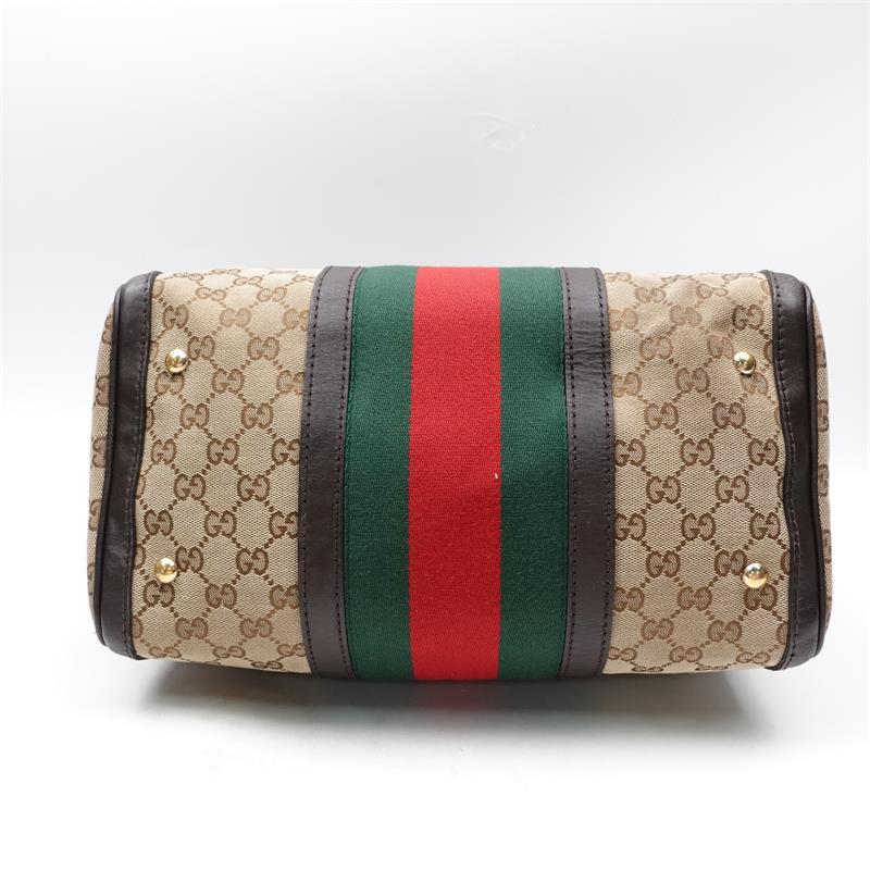 Pre-owned Gucci Ophidia Boston GG Canvas Tote Bag