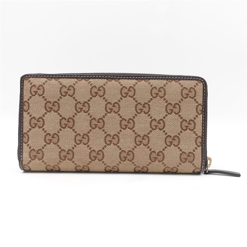 Pre-owned Gucci Brown GG Canvas Zippy Wallet