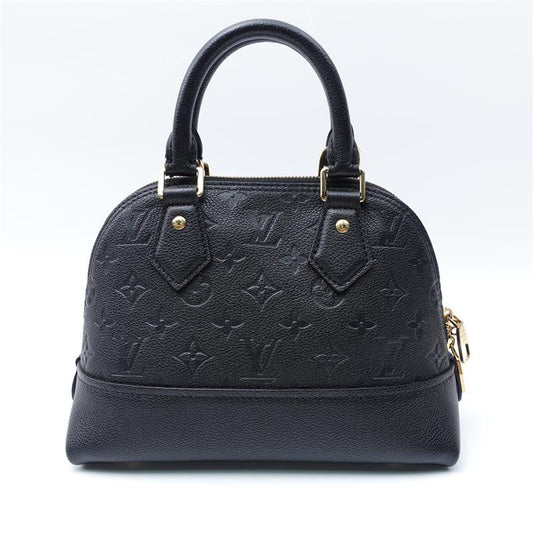 Pre-owned Louis Vuitton Alma BB Black Calfskin Shoulder Bag