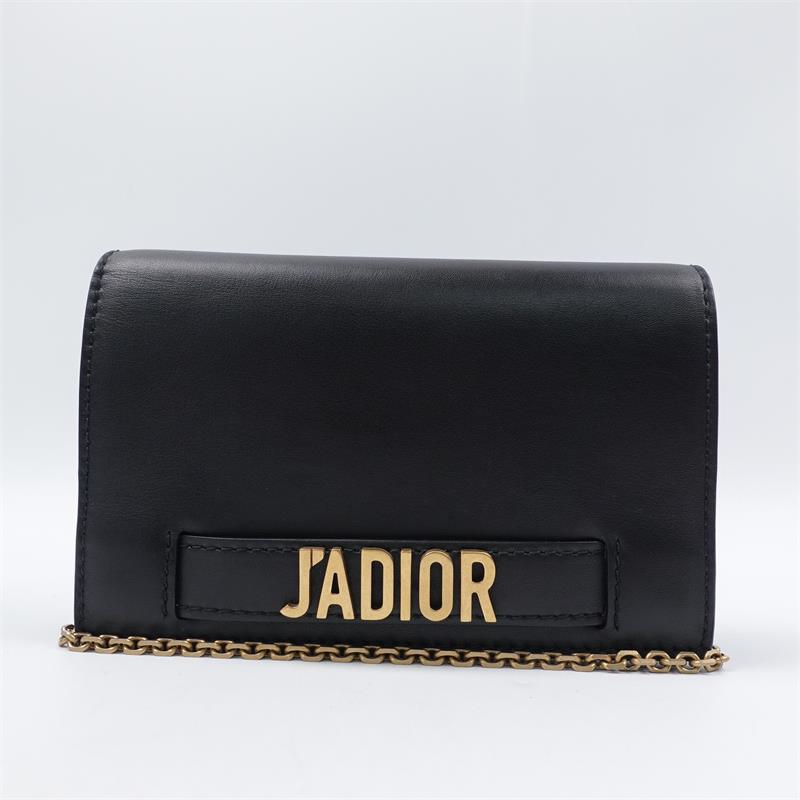 Pre-owned DIOR calfskin Cross Body Bags Black Jadior Crossbody Bady