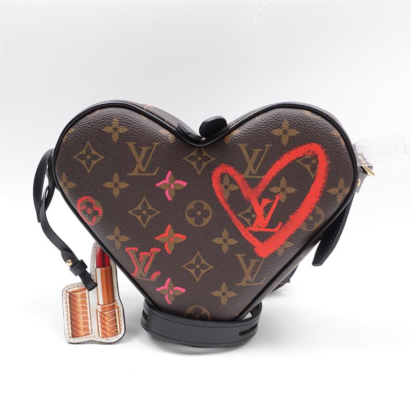 Pre-owned Louis Vuitton Sac Coeur Heart Shape Crossbody Bag