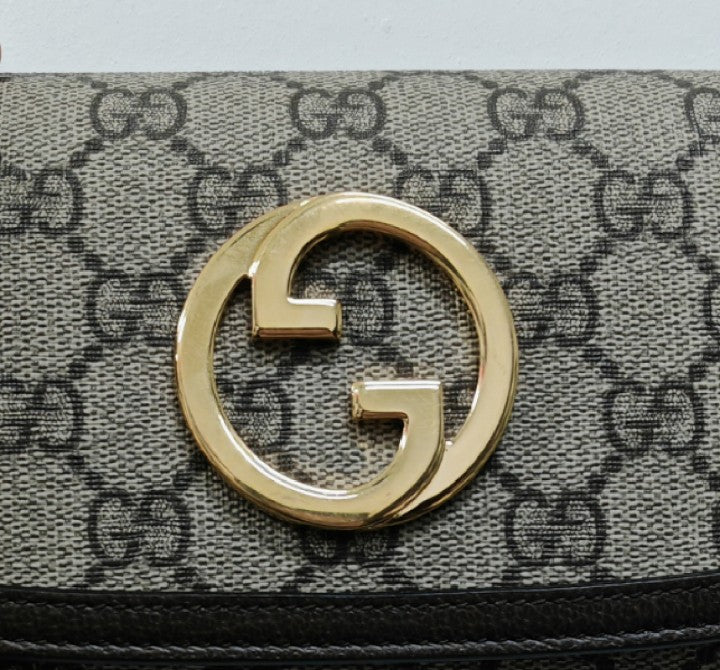 Pre-owned Gucci Blondie GG Coated Canvas Shoulder Bag