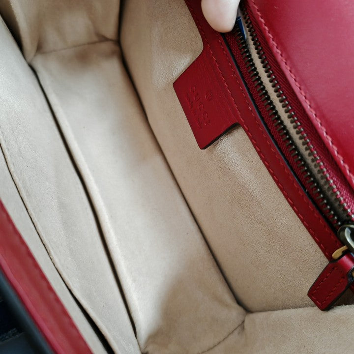 Pre-owned Gucci Queen Margaret Calfskin Shoulder Bag