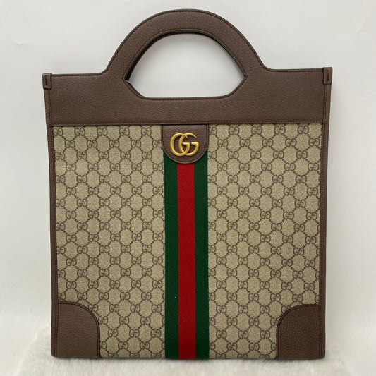 Pre-owned Gucci Ophidia Monogram Coated Canvas Tote Bag