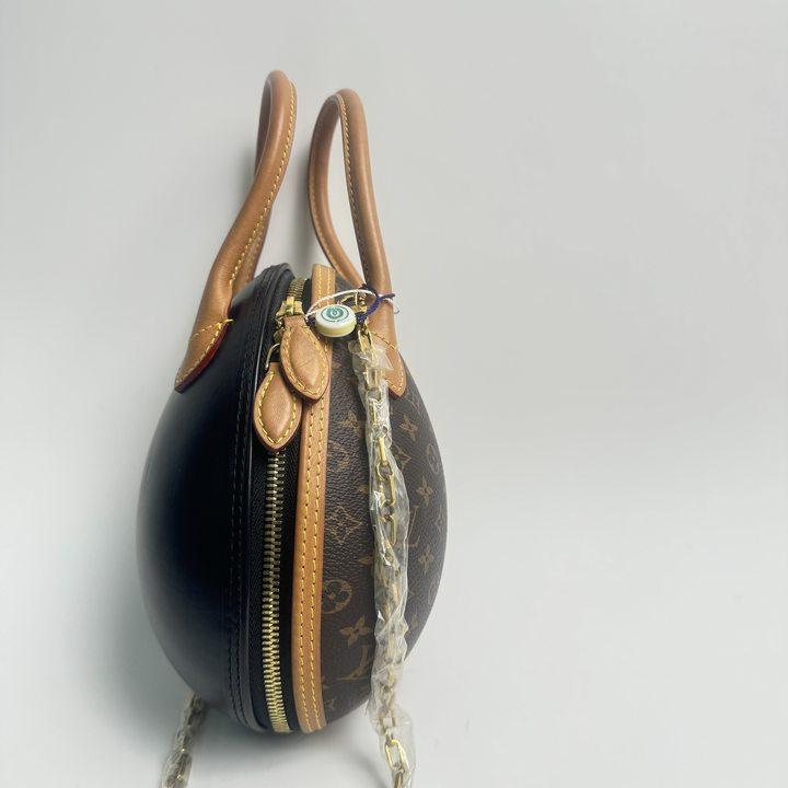 Pre-owned Louis Vuitton Coated Canvas Crossbody Bags Egg Brown Crossbody Bag
