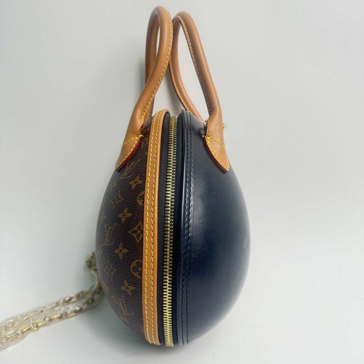 Pre-owned Louis Vuitton Coated Canvas Crossbody Bags Egg Brown Crossbody Bag